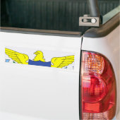 Sticker pare-chocs du drapeau des îles Vierges (Sur camion)