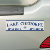 Sticker pare-chocs du lac Cherokee (En voiture)