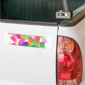 Sticker pare-chocs Empreintes de pattes Abstraits (Sur camion)