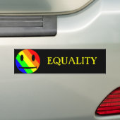Sticker pare-chocs EQUALITY (En voiture)