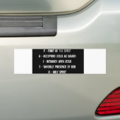Sticker pare-chocs F.A.I.T.H. (En voiture)