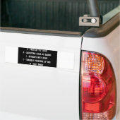 Sticker pare-chocs F.A.I.T.H. (Sur camion)