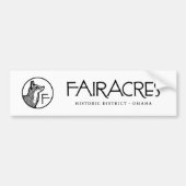 Sticker pare-chocs Fairacres (Devant)
