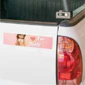 Sticker pare-chocs fête des pères (Sur camion)