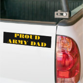 Sticker pare-chocs Fière armée papa (Sur camion)