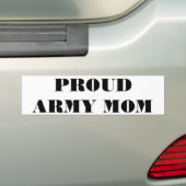 Sticker pare-chocs Fière maman armée (En voiture)