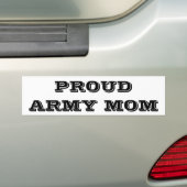 Sticker pare-chocs Fière maman armée (En voiture)