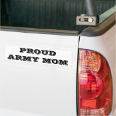 Sticker pare-chocs Fière maman armée (Sur camion)