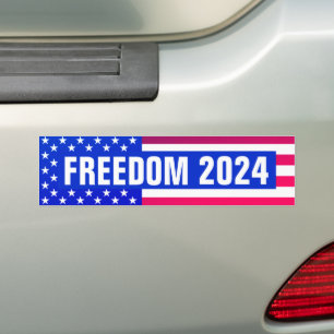 Sticker pare-chocs Freedom 2024 (drapeau)