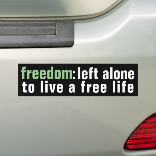 Sticker pare-chocs Freedom (sombre) (En voiture)