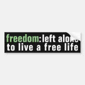 Sticker pare-chocs Freedom (sombre) (Devant)