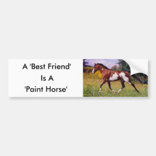 Sticker pare-chocs Friend Paint Horse