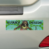 Sticker pare-chocs "Furry Inside" (En voiture)