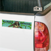 Sticker pare-chocs "Furry Inside" (Sur camion)