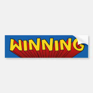 Sticker pare-chocs gagnant