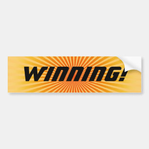 Sticker pare-chocs gagnant