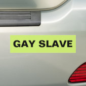 Sticker pare-chocs Gay Esclave (En voiture)