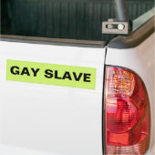 Sticker pare-chocs Gay Esclave (Sur camion)