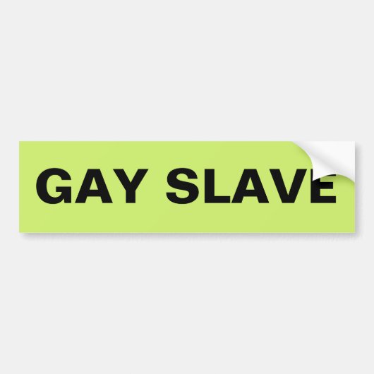 Sticker pare-chocs Gay Esclave (Devant)
