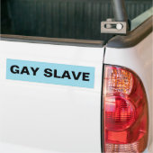Sticker pare-chocs Gay Esclave (Sur camion)
