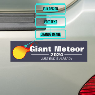 Sticker pare-chocs géant Meteor 2024