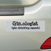 Sticker pare-chocs Gin.ologist (En voiture)
