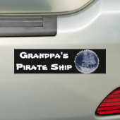 Sticker pare-chocs "GRANDPA's PIRATE SHIP" (En voiture)