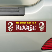 Sticker pare-chocs humain incomplet 2 (En voiture)
