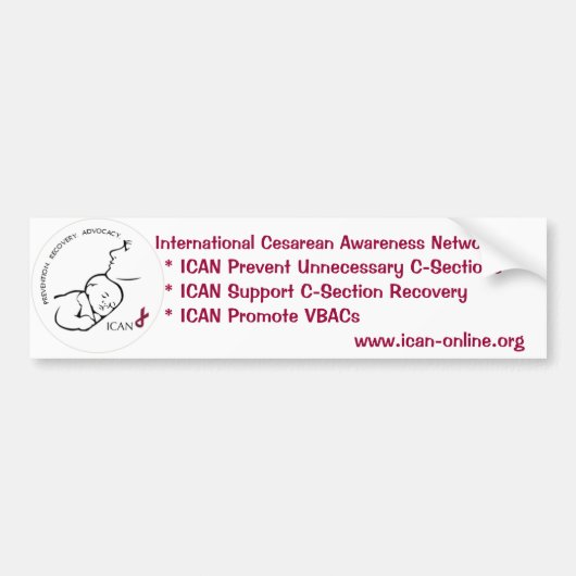 Sticker pare-chocs ICAN (Devant)
