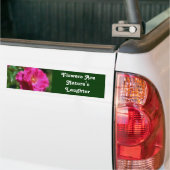 Sticker pare-chocs inspirationnel Fleurs Rires (Sur camion)