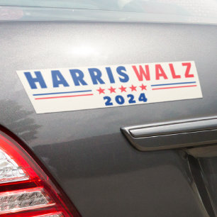 Sticker pare-chocs ivoire de campagne Harris Walz 