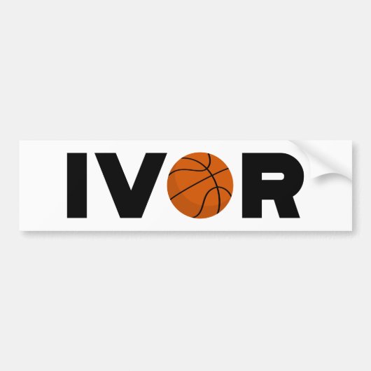Sticker pare-chocs Ivor Basketball (Devant)