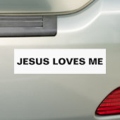 Sticker pare-chocs "Jesus Love Me" (En voiture)