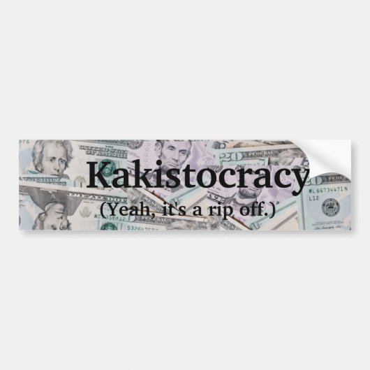 sticker pare-chocs Kakistocracy (Devant)
