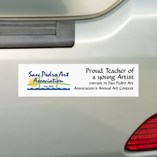 Sticker pare-chocs - Logo SPAA et professeur fier (En voiture)