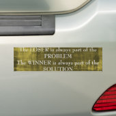 Sticker pare-chocs Loser contre Winner (En voiture)