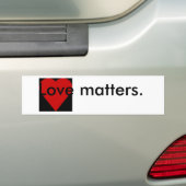 Sticker pare-chocs Love Matters (En voiture)