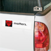 Sticker pare-chocs Love Matters (Sur camion)