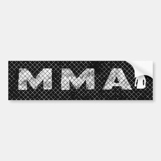 Sticker pare-chocs mixed martial art (Devant)