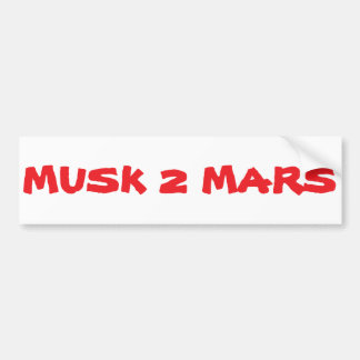 Sticker pare-chocs Musc 2 Mars