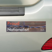 Sticker pare-chocs nationaliste (En voiture)