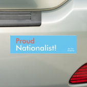 Sticker pare-chocs nationaliste (En voiture)
