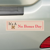 Sticker pare-chocs No Bones Day X (En voiture)