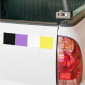 Sticker pare-chocs non binaire (Sur camion)