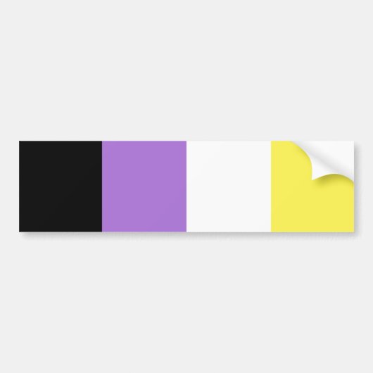Sticker pare-chocs non binaire (Devant)