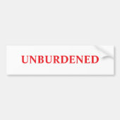 Sticker pare-chocs non BRÛLÉ (Devant)