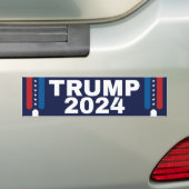 Sticker pare-chocs Patriotique Trump 2024 (En voiture)