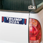 Sticker pare-chocs Patriotique Trump 2024 (Sur camion)