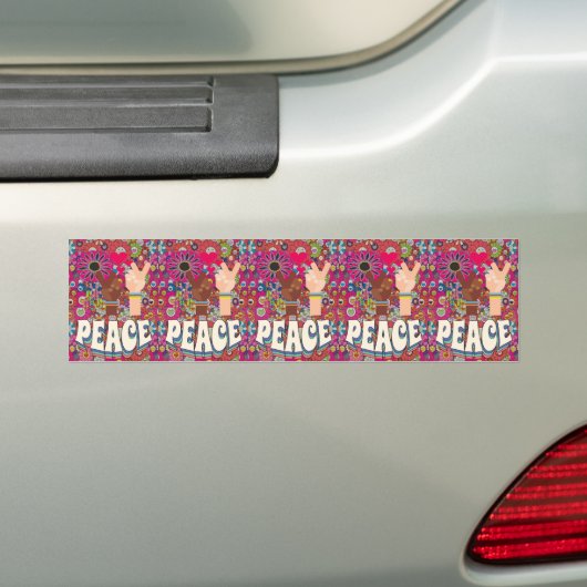 Sticker pare-chocs Peace (En voiture)