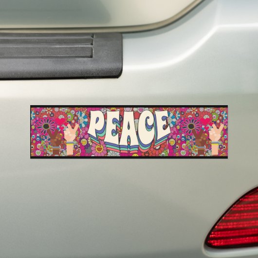 Sticker pare-chocs Peace (En voiture)